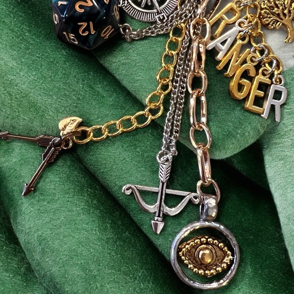 DND Dungeons and Dragons Ranger Themed Bag Charm Great gift for player UNISEX - Picture 11 of 17